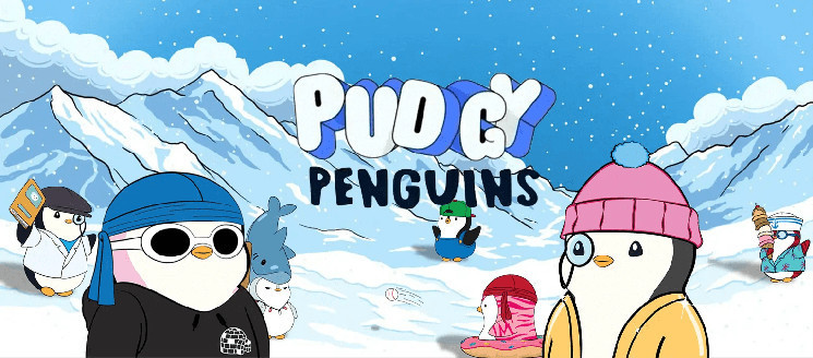 За неделю продажи NFT Pudgy Penguins уменьшились на 80%